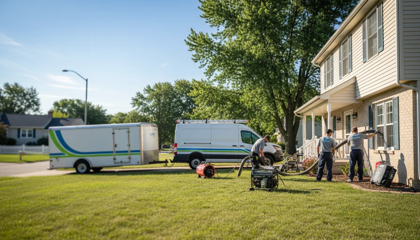 Flooded Basement Restoration And Cleanup With Repair in Evansport, OH near me